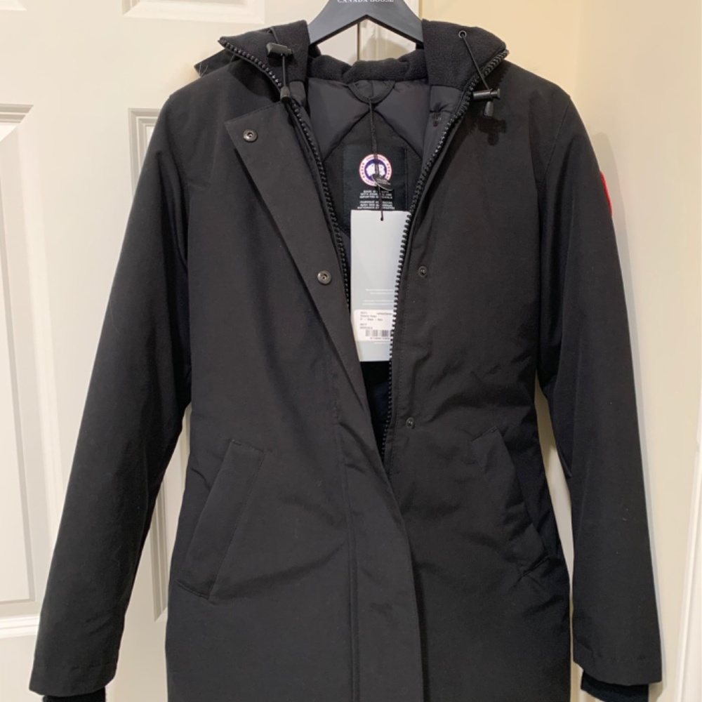 Women’s Black Victoria Parka Canada Goose XS - Picture 3 of 7